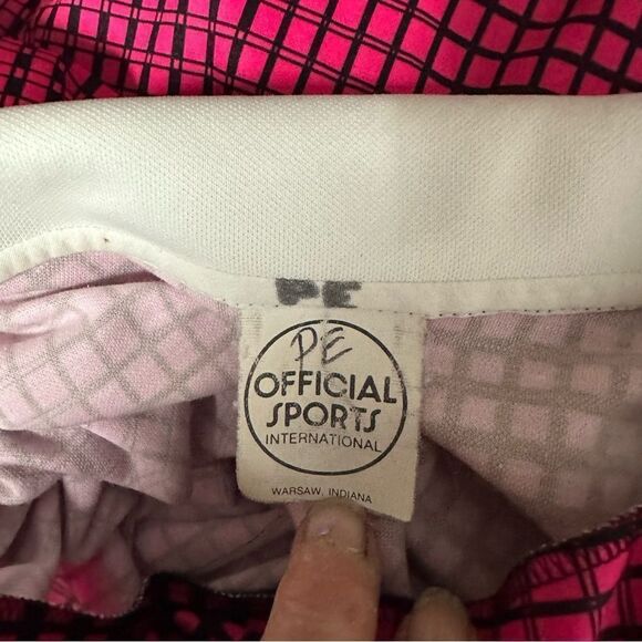 Official Sports Men's XL Hot Pink and Black LOng Sleeve Polo Shirt - Picture 9 of 9